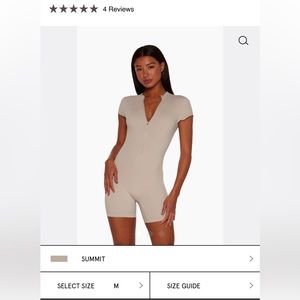 NWOT Sportbody Mock Zip Shortysuit